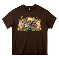 Chocolate Brown Oh how he loves us cross Easter Day Heavy Core Tee - HowdyJamesFarm
