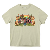Mossy Oh how he loves us cross Easter Day Heavy Core Tee - HowdyJamesFarm