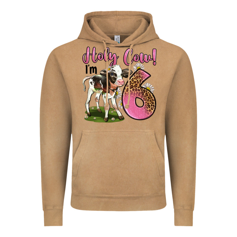 Holy Cow I'm 6 Years Old Vintage Hoodie by LillyAllenDesigns | Teevron