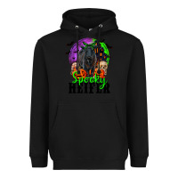 Black spooky heifer black angus Heavyweight Hoodie - RanaPortraitStore