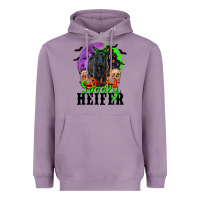 Lavender spooky heifer black angus Heavyweight Hoodie - RanaPortraitStore