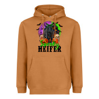 Spooky Heifer Black Angus Heavyweight Hoodie | Teevron
