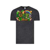 Vintage Black one lucky nurse Vintage Tee - FaDigitalArtStudio