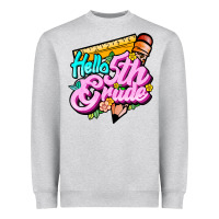 Heather Grey hello 5th grade Heavyweight Sweatshirt - JahusDesignShop