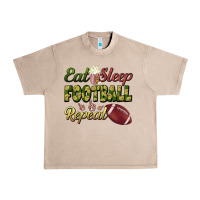 French Oak eat sleep football repeat Urban Heavy Tee - BundleAndBundleShop