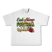 Lunar Rock eat sleep football repeat Urban Heavy Tee - BundleAndBundleShop