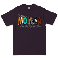 Plum Being a Momma Makes My Life Complete Premium Tee - CowCowDesign