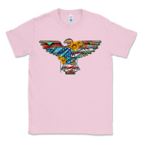 Bubblegum Pink thunderbird with usa flag and sunflowers Classic Tee - Artiststas