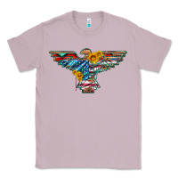 Lilac thunderbird with usa flag and sunflowers Classic Tee - Artiststas