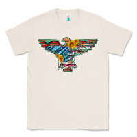Natural thunderbird with usa flag and sunflowers Classic Tee - Artiststas