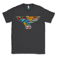 Smoke thunderbird with usa flag and sunflowers Classic Tee - Artiststas