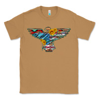 Toasted Coconut thunderbird with usa flag and sunflowers Classic Tee - Artiststas