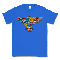 True Royal thunderbird with usa flag and sunflowers Classic Tee - Artiststas