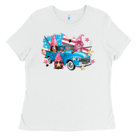 White American truck gnomes Ladies Tee - FaDigitalArtStudio