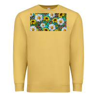 Antique Gold Sunflower And Daisy With Leopard Premium Sweatshirt - RanaPortraitStore