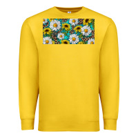 Sunflower And Daisy With Leopard Premium Sweatshirt | Teevron