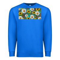 True Royal Sunflower And Daisy With Leopard Premium Sweatshirt - RanaPortraitStore