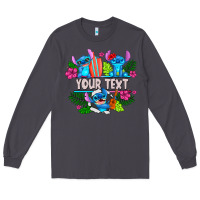 Smoke Your Text Stich Long Sleeve Tee - CowhideDigitalArt