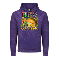 Cloud Purple Tacos And Tequila Vintage Hoodie - CowhideDigitalArt