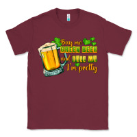 Burgundy Buy me green beer and tell me i'm pretty Classic Tee - CowGirlArtShop