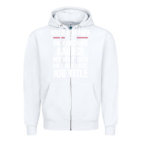 White gift for badass house manager Zipper Hoodie - DesigneFamous