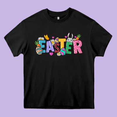 Western Easter Day Heavy Core Tee Designed By Howdyjamesfarm
