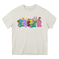Cream Western Easter day Heavy Core Tee - HowdyJamesFarm