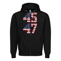 Black 4547 Zipper Hoodie - DesigneFamous