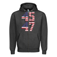Charcoal Heather 4547 Zipper Hoodie - DesigneFamous
