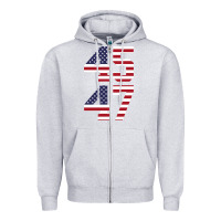 Heather Grey 4547 Zipper Hoodie - DesigneFamous