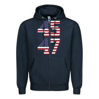 Navy 4547 Zipper Hoodie - DesigneFamous