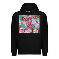 Black Breast Cancer Ribbon Stethoscope Premium Hoodie - Artiststas