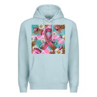 Blue Mist Breast Cancer Ribbon Stethoscope Premium Hoodie - Artiststas