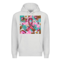Dove Grey Breast Cancer Ribbon Stethoscope Premium Hoodie - Artiststas