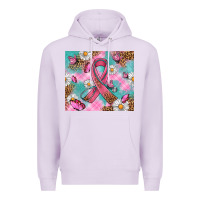 Lilac Breast Cancer Ribbon Stethoscope Premium Hoodie - Artiststas
