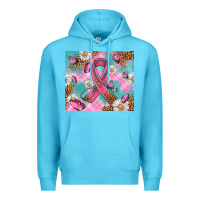 Ocean Blue Breast Cancer Ribbon Stethoscope Premium Hoodie - Artiststas