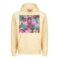 Pina Colada Breast Cancer Ribbon Stethoscope Premium Hoodie - Artiststas