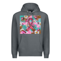 Rock Breast Cancer Ribbon Stethoscope Premium Hoodie - Artiststas