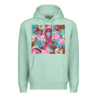 Seafoam Breast Cancer Ribbon Stethoscope Premium Hoodie - Artiststas