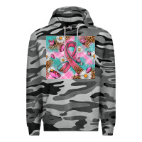 Slate Camo Breast Cancer Ribbon Stethoscope Premium Hoodie - Artiststas