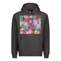 Smoke Breast Cancer Ribbon Stethoscope Premium Hoodie - Artiststas