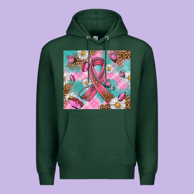 Breast Cancer Ribbon Stethoscope Premium Hoodie Designed By Artiststas