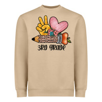 Mushroom peace love 3rd grade Heavyweight Sweatshirt - JahusDesignShop