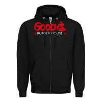 Black goody's burger house Zipper Hoodie - DesigneFamous