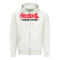Oatmeal Heather goody's burger house Zipper Hoodie - DesigneFamous