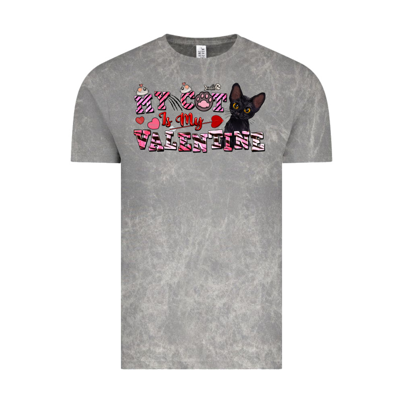 My Cat Is My Valentine Vintage Tee by FaDigitalArtStudio | Teevron