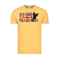 Vintage Mustard my cat is my valentine Vintage Tee - FaDigitalArtStudio