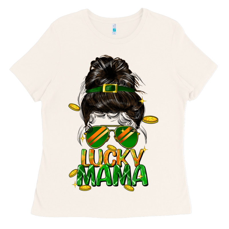 Lucky Mama St. Patricks Day Ladies Tee by FaDigitalArtStudio | Teevron