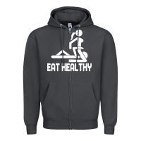 Smoke eat healthy Zipper Hoodie - DesigneFamous