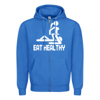True Royal eat healthy Zipper Hoodie - DesigneFamous